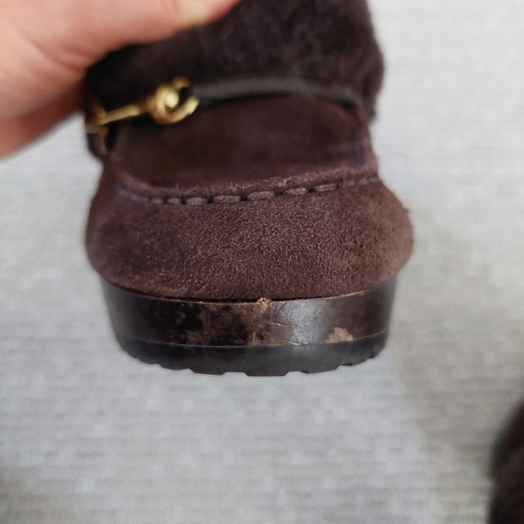 Coach suede clogs with fur - Picture 13 of 14
